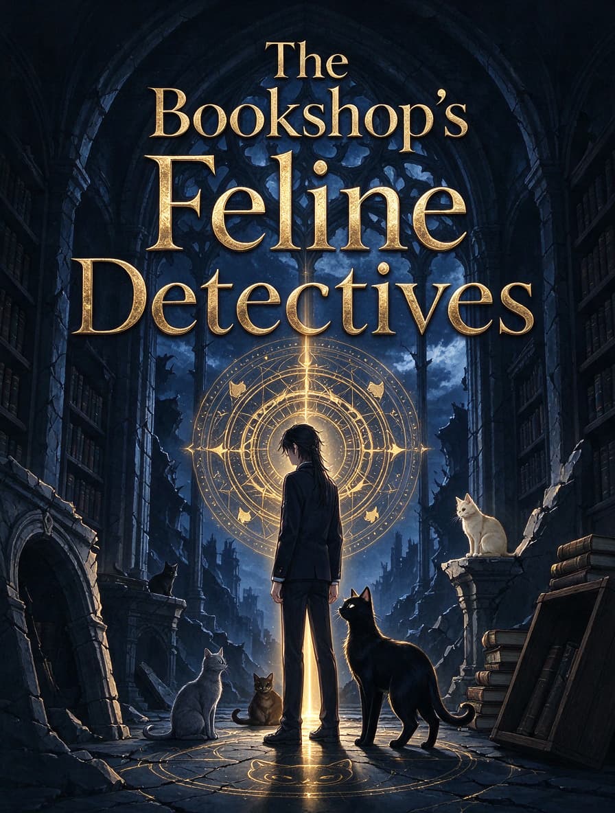 Cover of The Bookshop's Feline Detectives by Charlotte Ashcombe