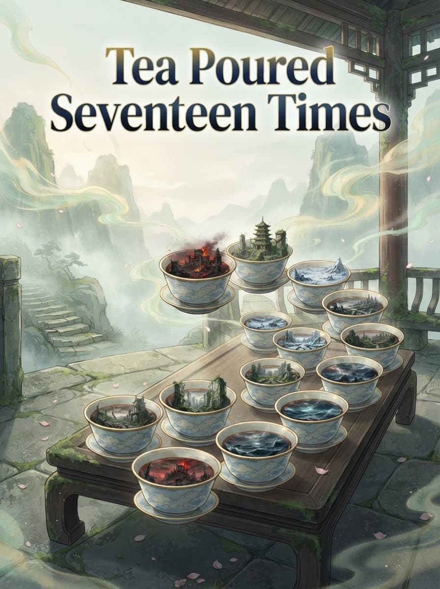 Cover of Tea Poured Seventeen Times by Ryker Vale