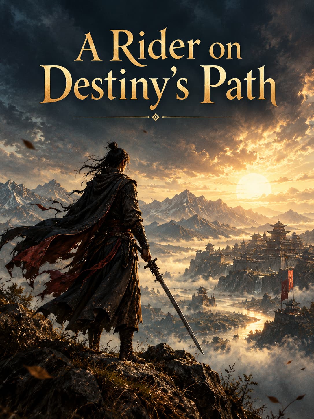 Cover of A Rider on Destiny's Path by Rowan Laurent