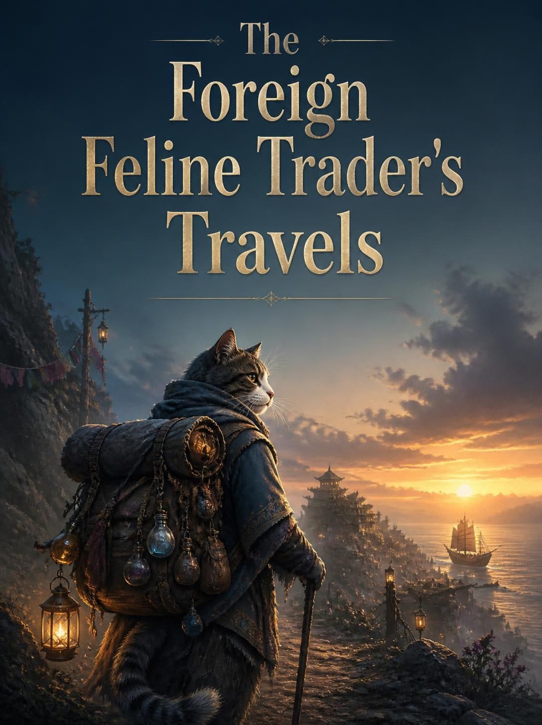 Cover of The Foreign Feline Trader's Travels by Mikkel van den Berg