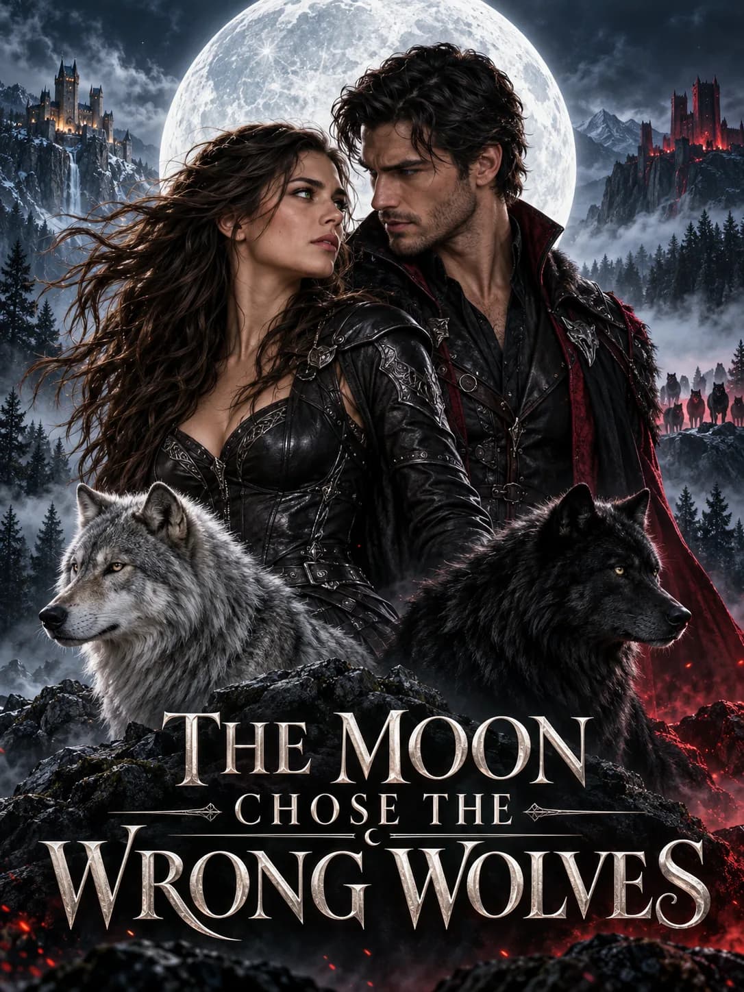 Cover of The Moon Chose the Wrong Wolves by Astrid Veyne