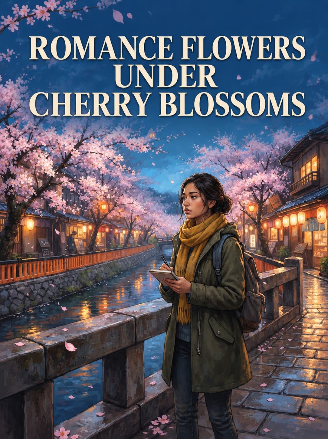 Cover of Romance Flowers Under Cherry Blossoms by Margot Ferraro
