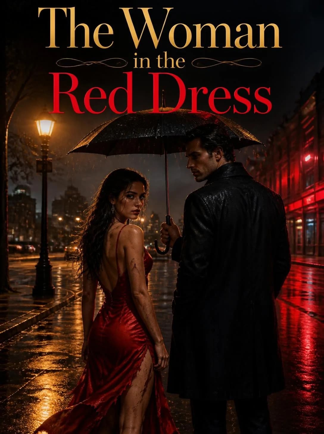 Cover of The Woman in the Red Dress by Caroline Hastings