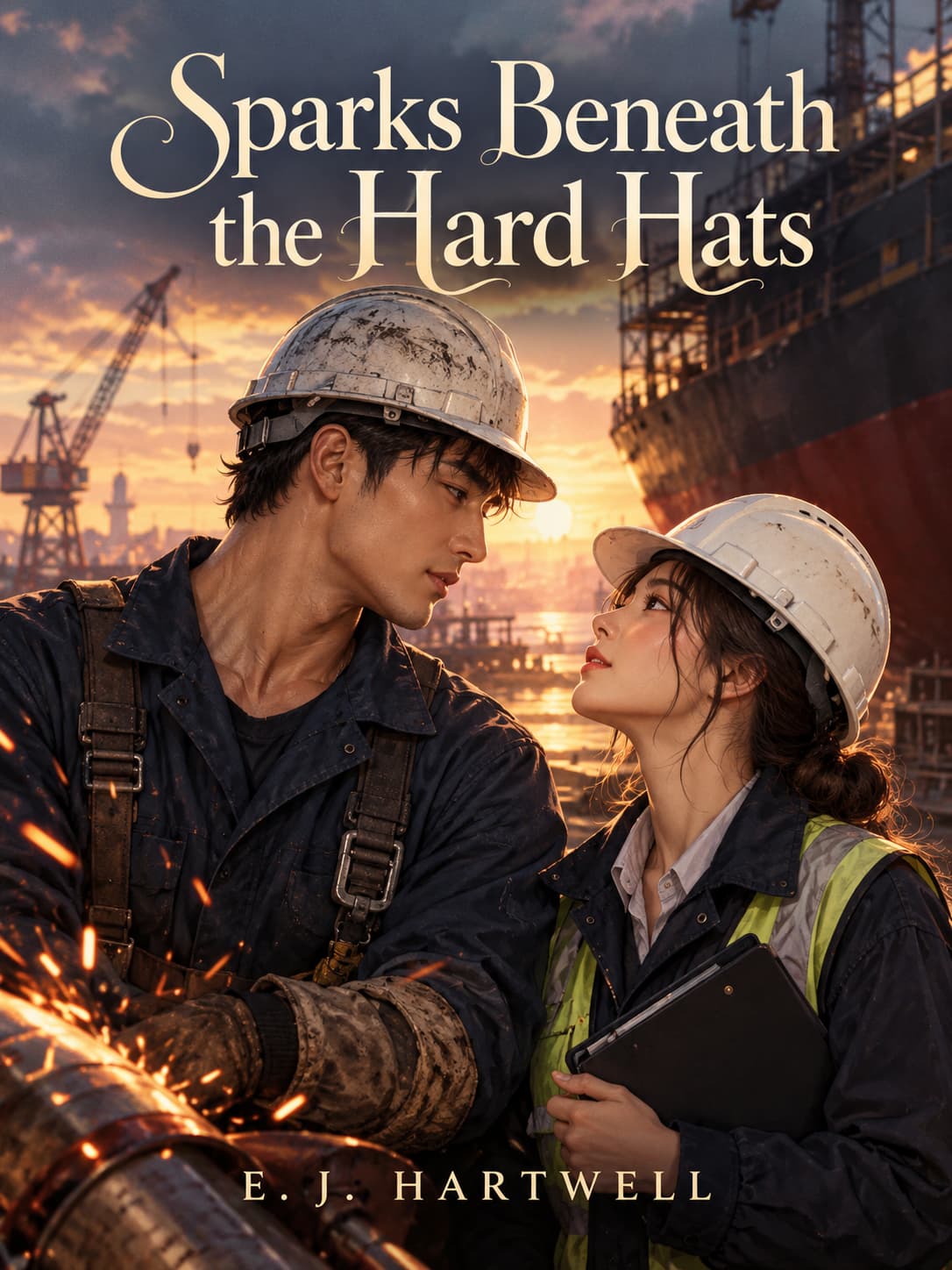 Cover of Sparks Beneath the Hard Hats by Sabine Kruger