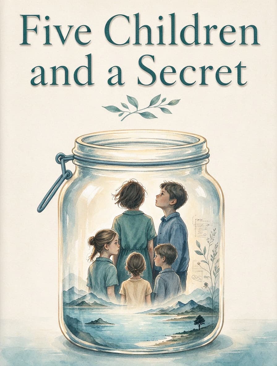 Cover of Five Children and a Secret by Astrid Vermeer