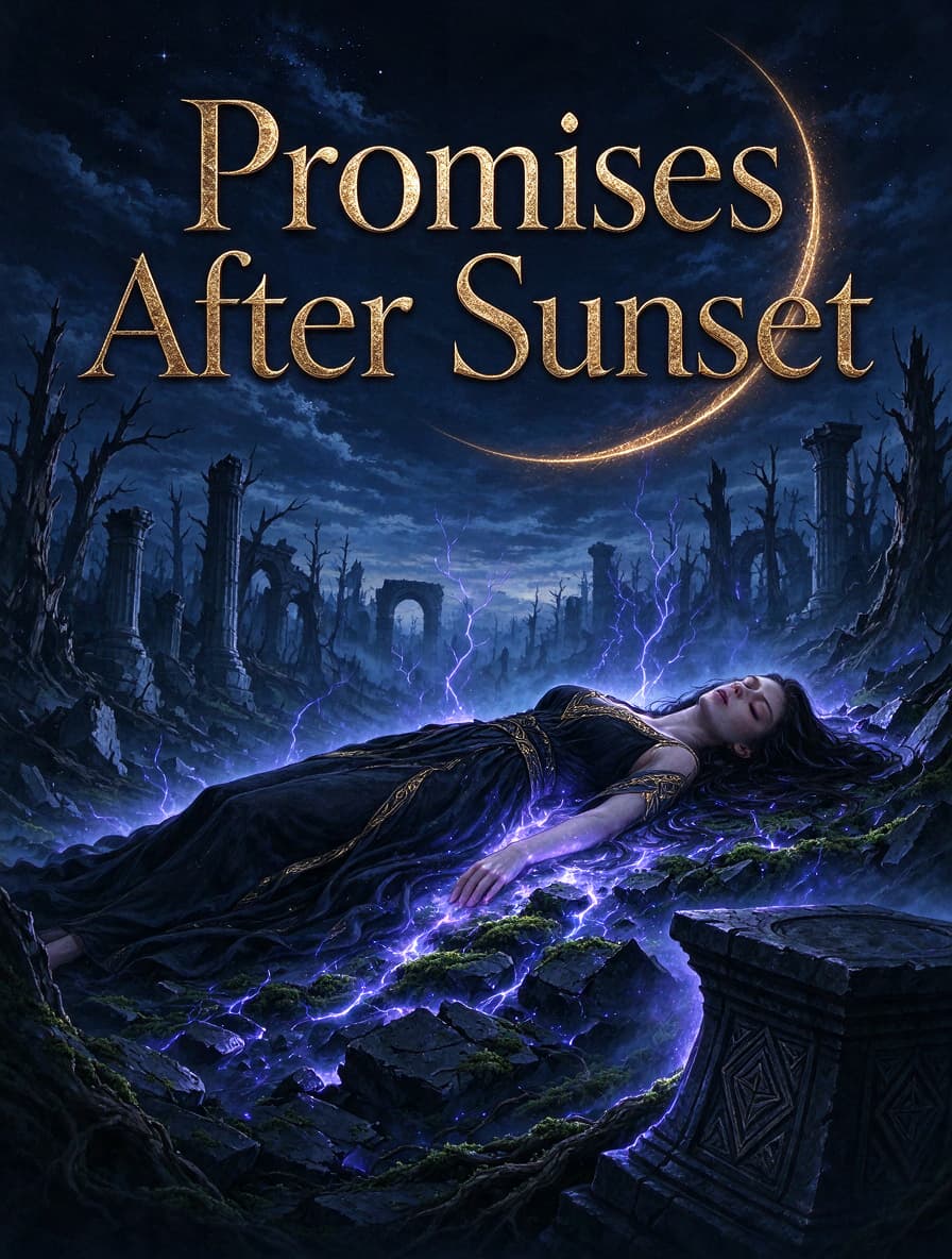 Cover of Promises After Sunset by Mila Moretti