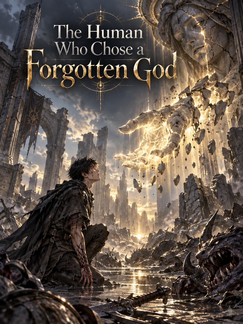 Cover of The Human Who Chose a Forgotten God by Sidony Copperfield