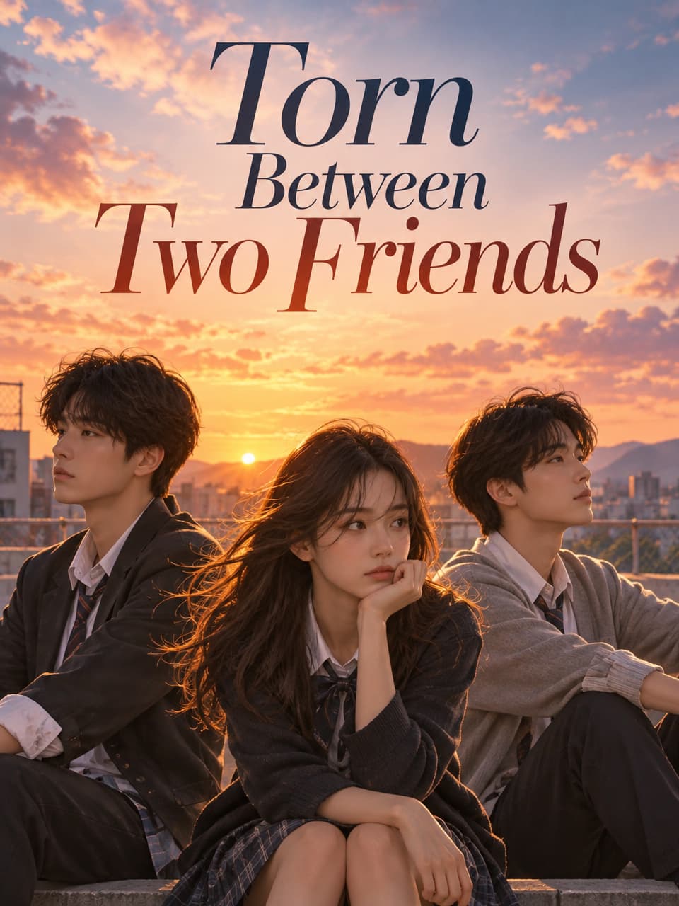 Cover of Torn Between Two Friends by Mila Harper