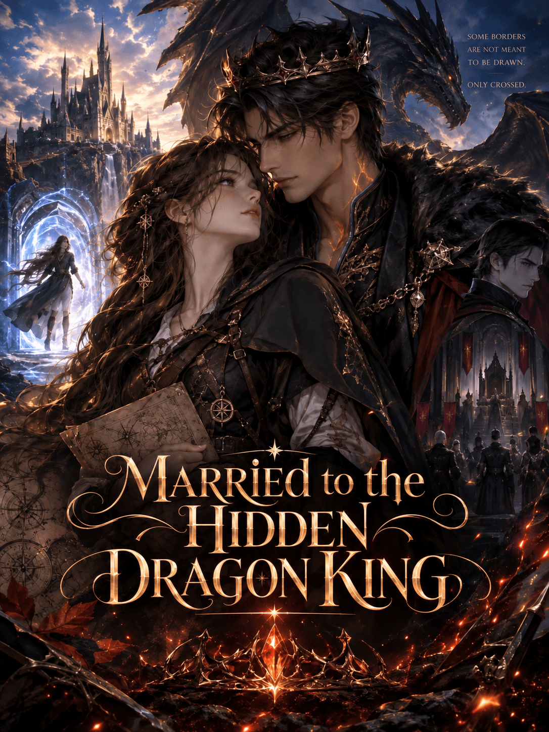 Cover of Married to the Hidden Dragon King by Elara Vane