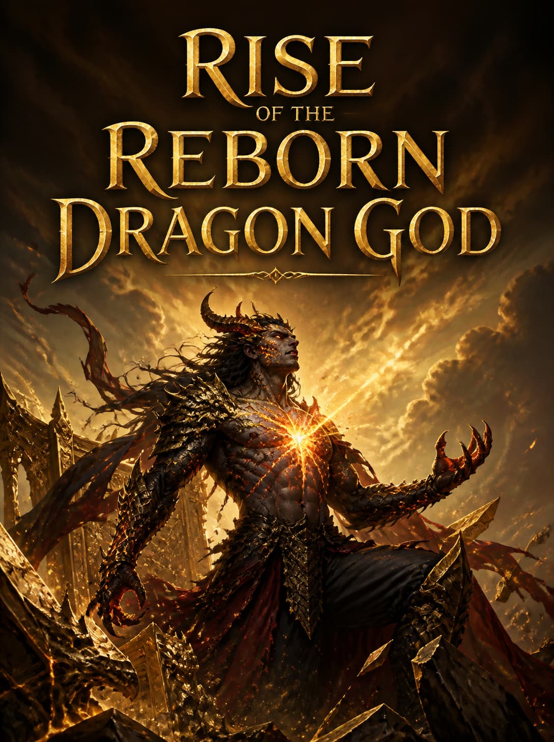 Cover of Rise of the Reborn Dragon God by Scarlett Hayes
