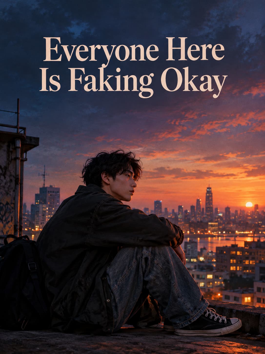 Cover of Everyone Here Is Faking Okay by Margot Bellini