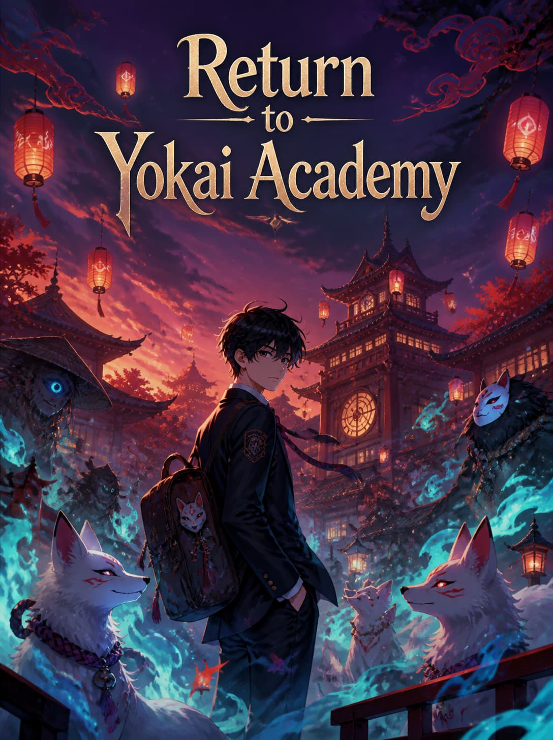 Cover of Return to Yokai Academy by Hayden Rourke