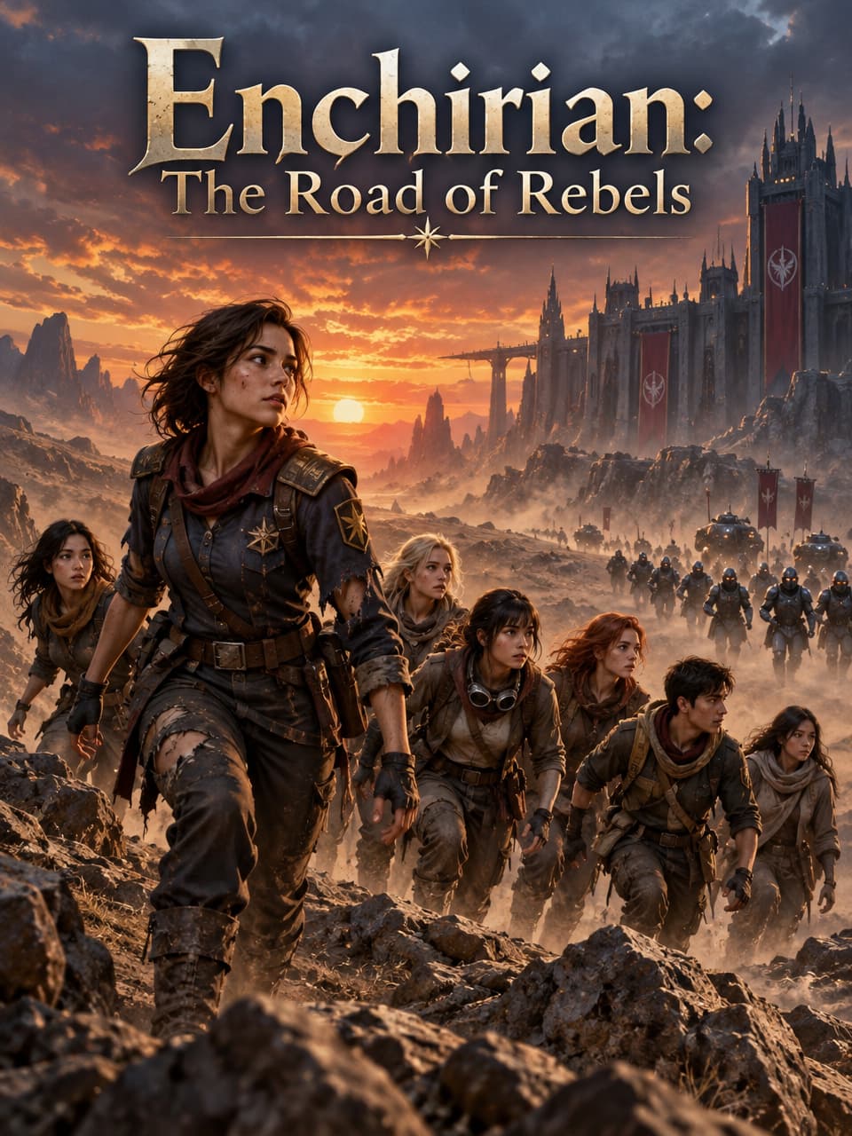Cover of Enchirian: The Road of Rebels by Zane Whitmore