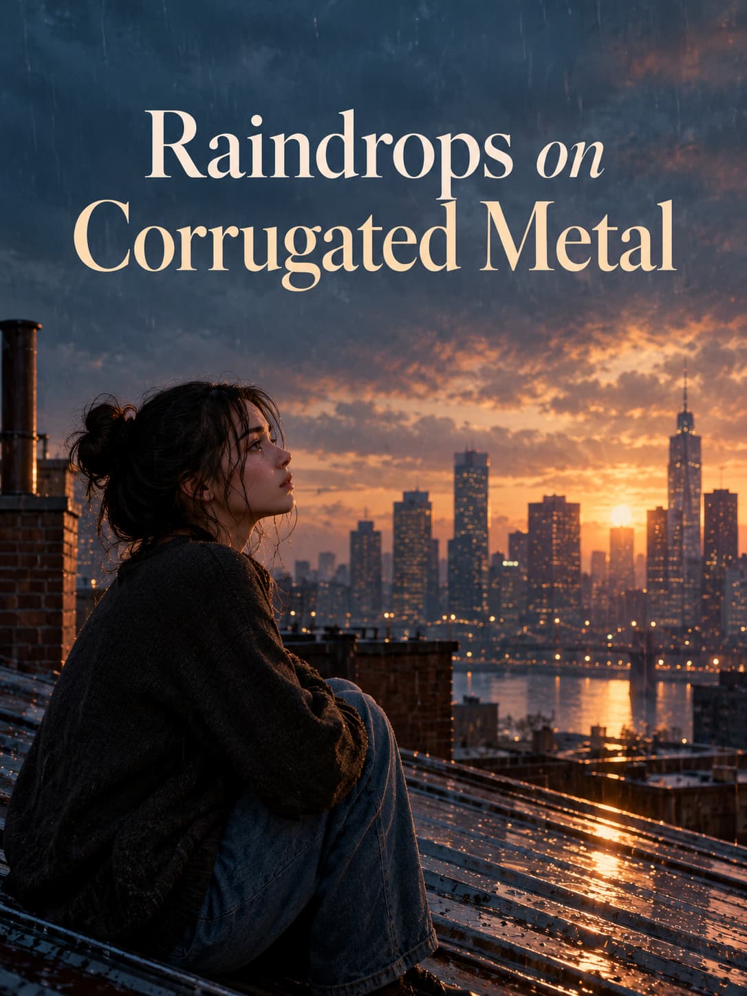 Cover of Raindrops on Corrugated Metal by Alessia Holm
