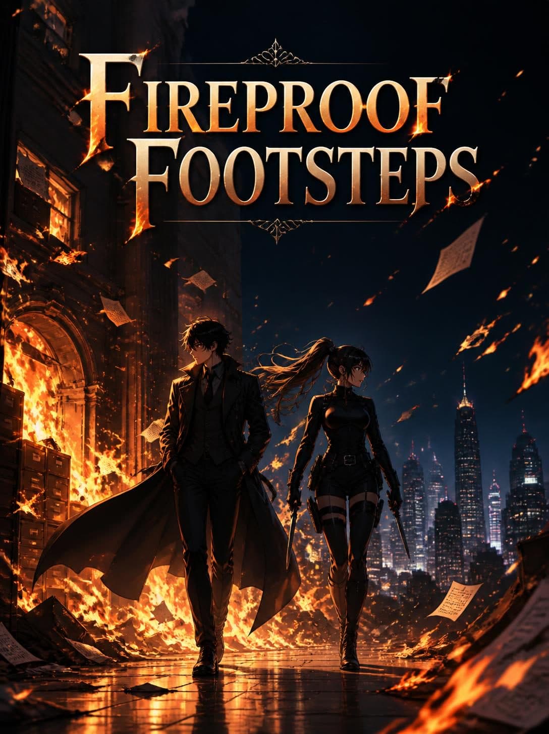 Cover of Fireproof Footsteps by Heidi Lorne