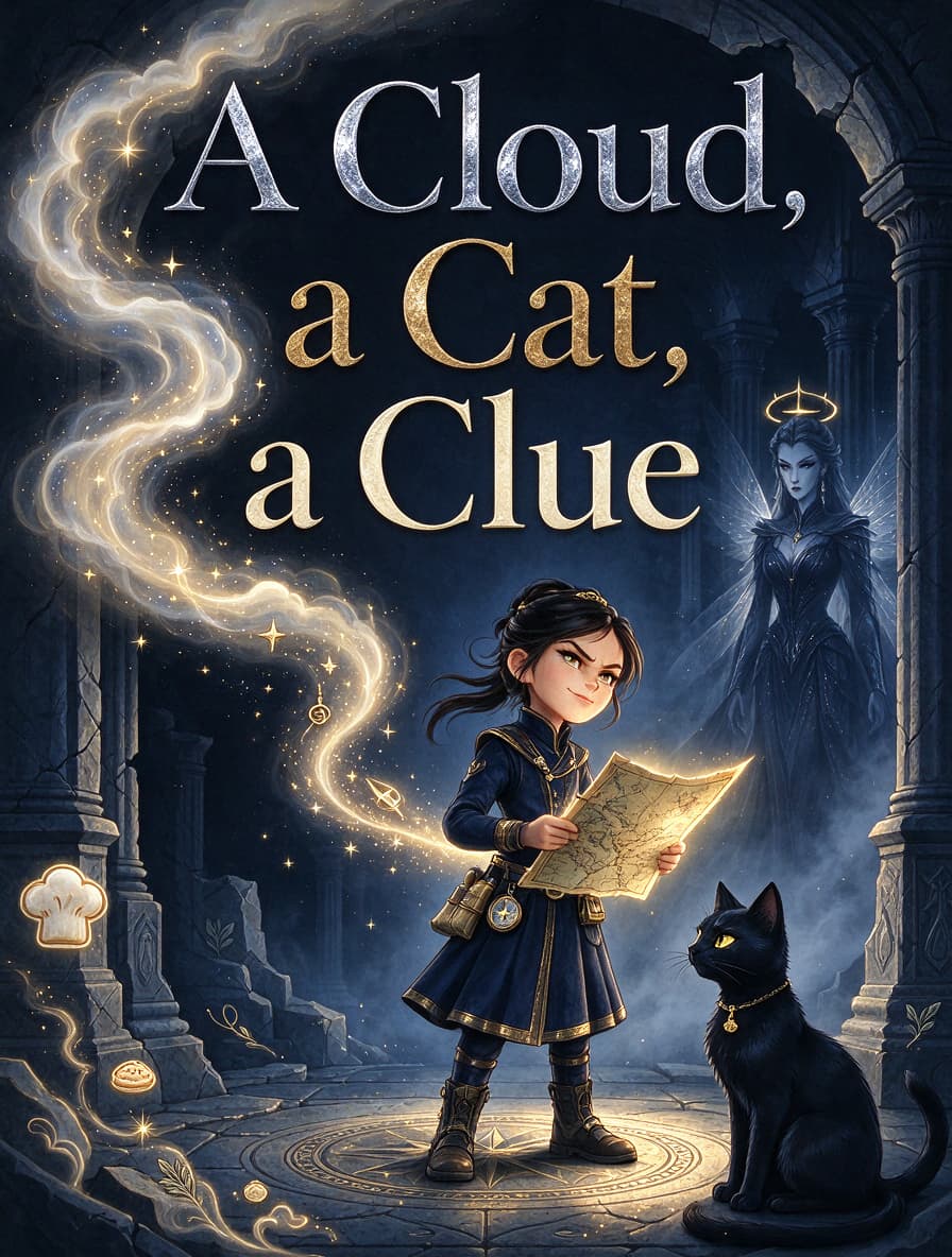Cover of A Cloud, a Cat, a Clue by Tessa Ricci