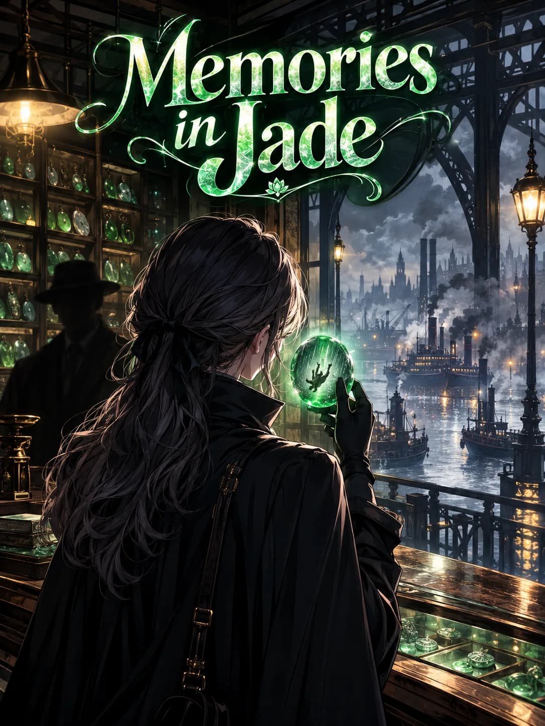 Cover of Memories in Jade by Lian Morrow