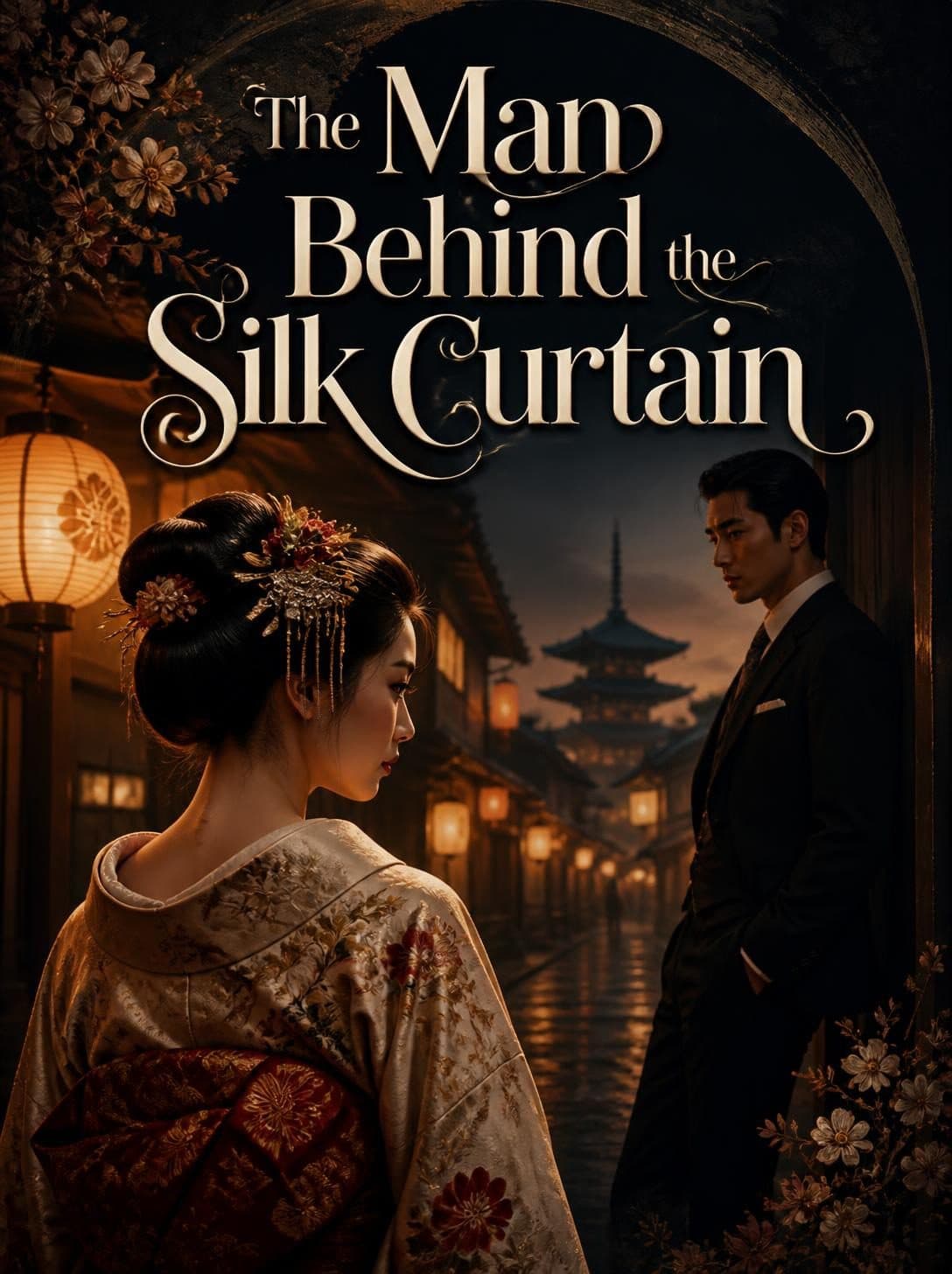 Cover of The Man Behind the Silk Curtain by Romina Bosch