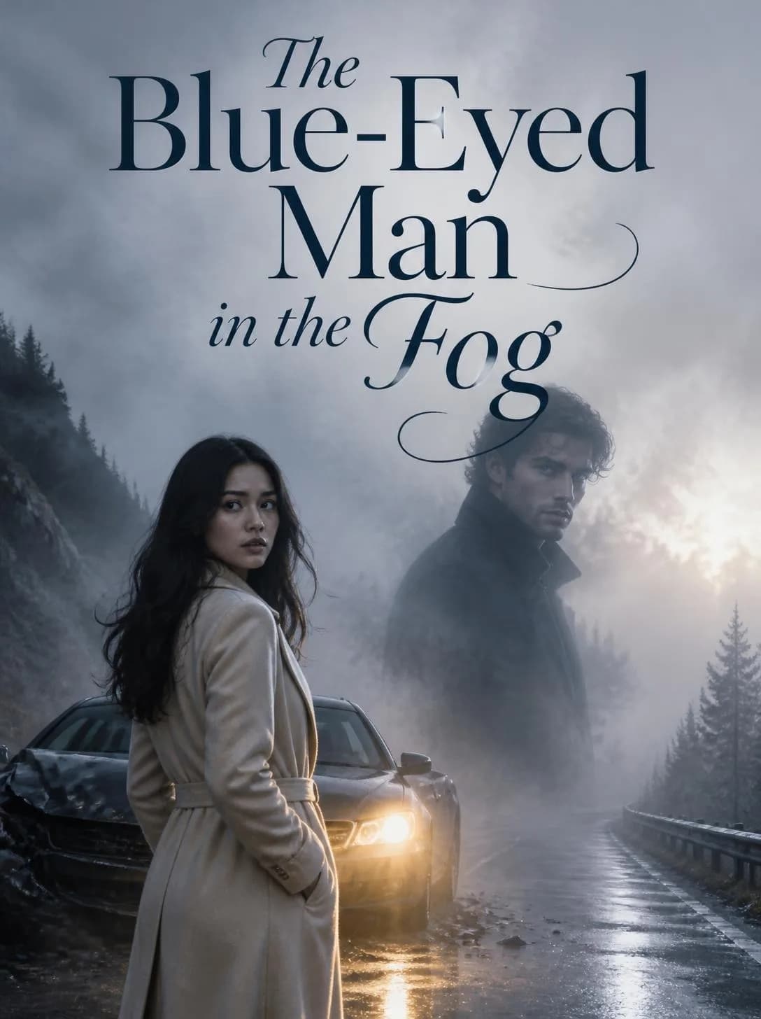 Cover of The Blue-Eyed Man in the Fog by Natasha Linwood