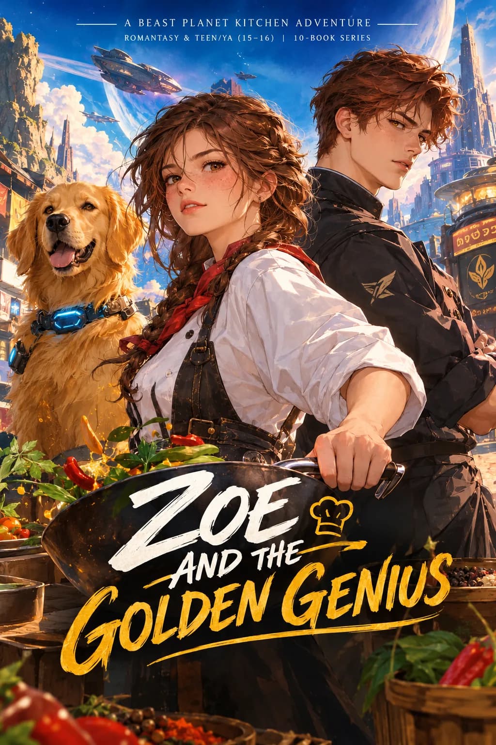 Cover of ZOE AND THE GOLDEN GENIUS by Adrian Blackwood
