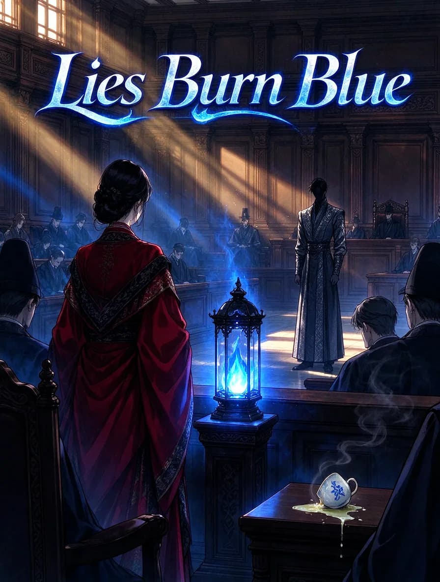 Cover of Lies Burn Blue by Lian Morrow