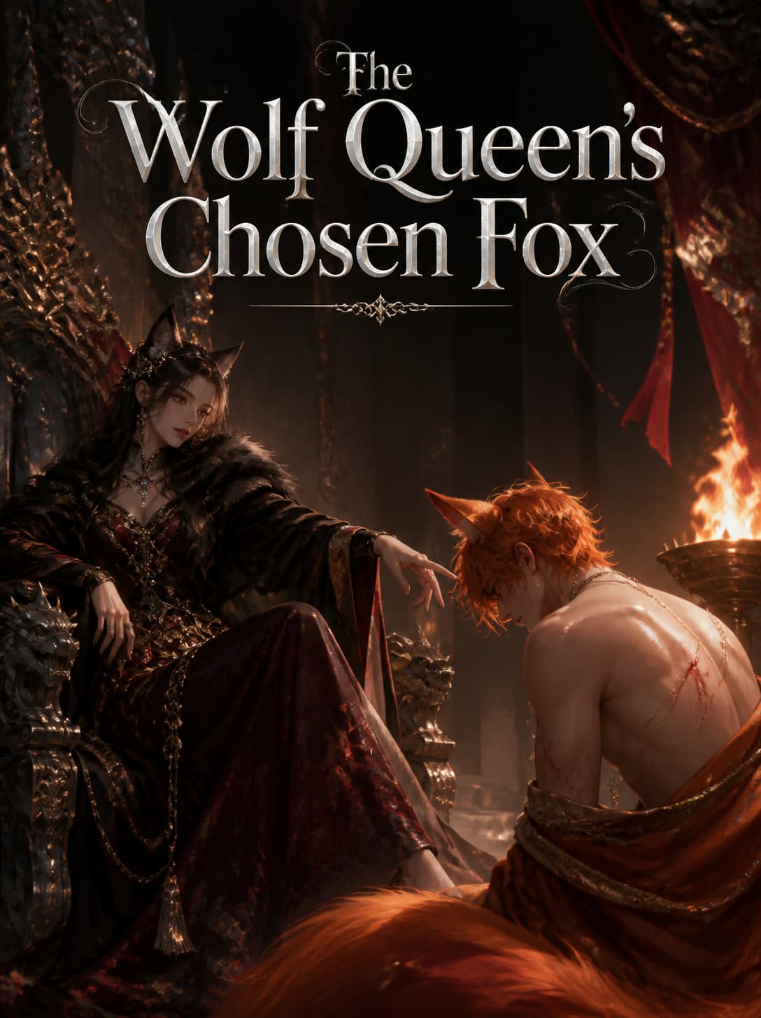 Cover of The Wolf Queen's Chosen Fox by Orion Blackwell