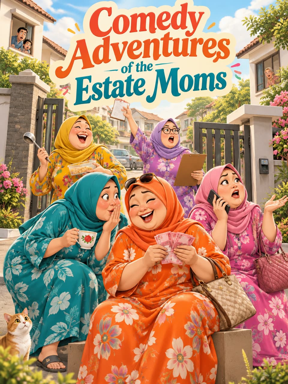 Cover of Comedy Adventures of the Estate Moms by Jude Jarrow