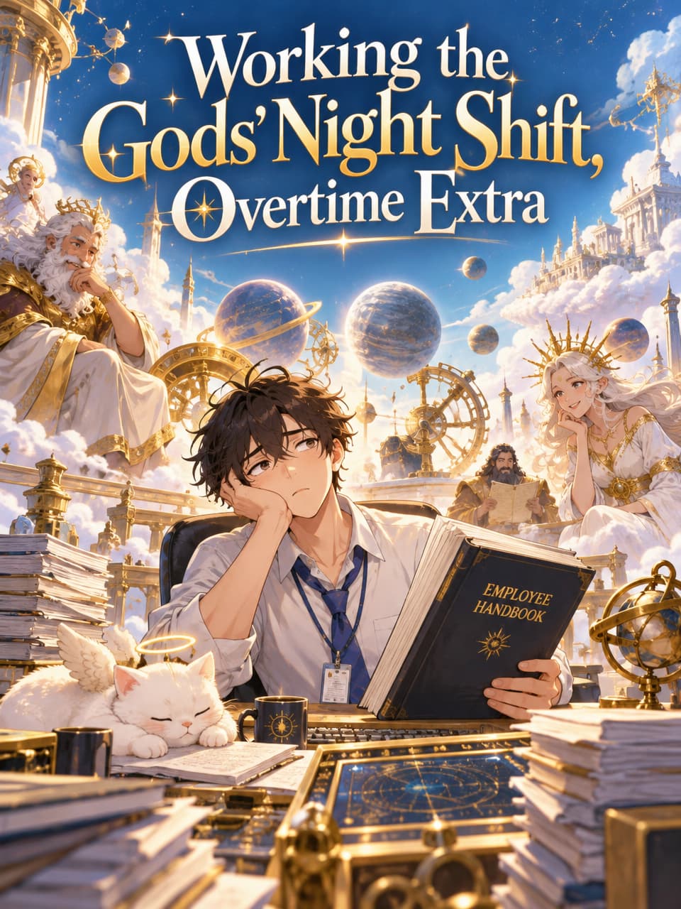 Cover of Working the Gods' Night Shift, Overtime Extra by Percy Lindqvist