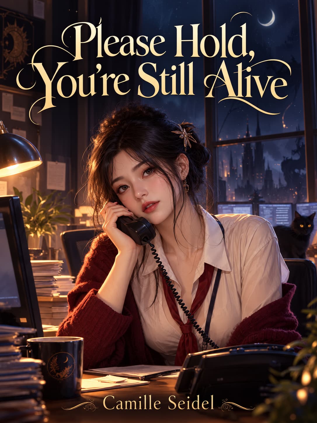 Cover of Please Hold, You're Still Alive by Camille Seidel
