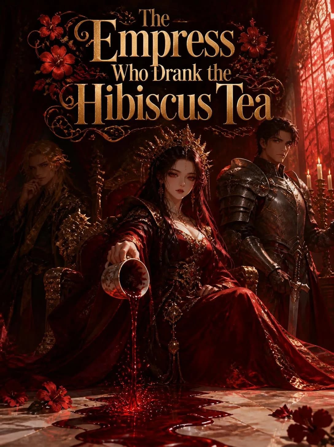 Cover of The Empress Who Drank the Hibiscus Tea by Cecilia Rowan