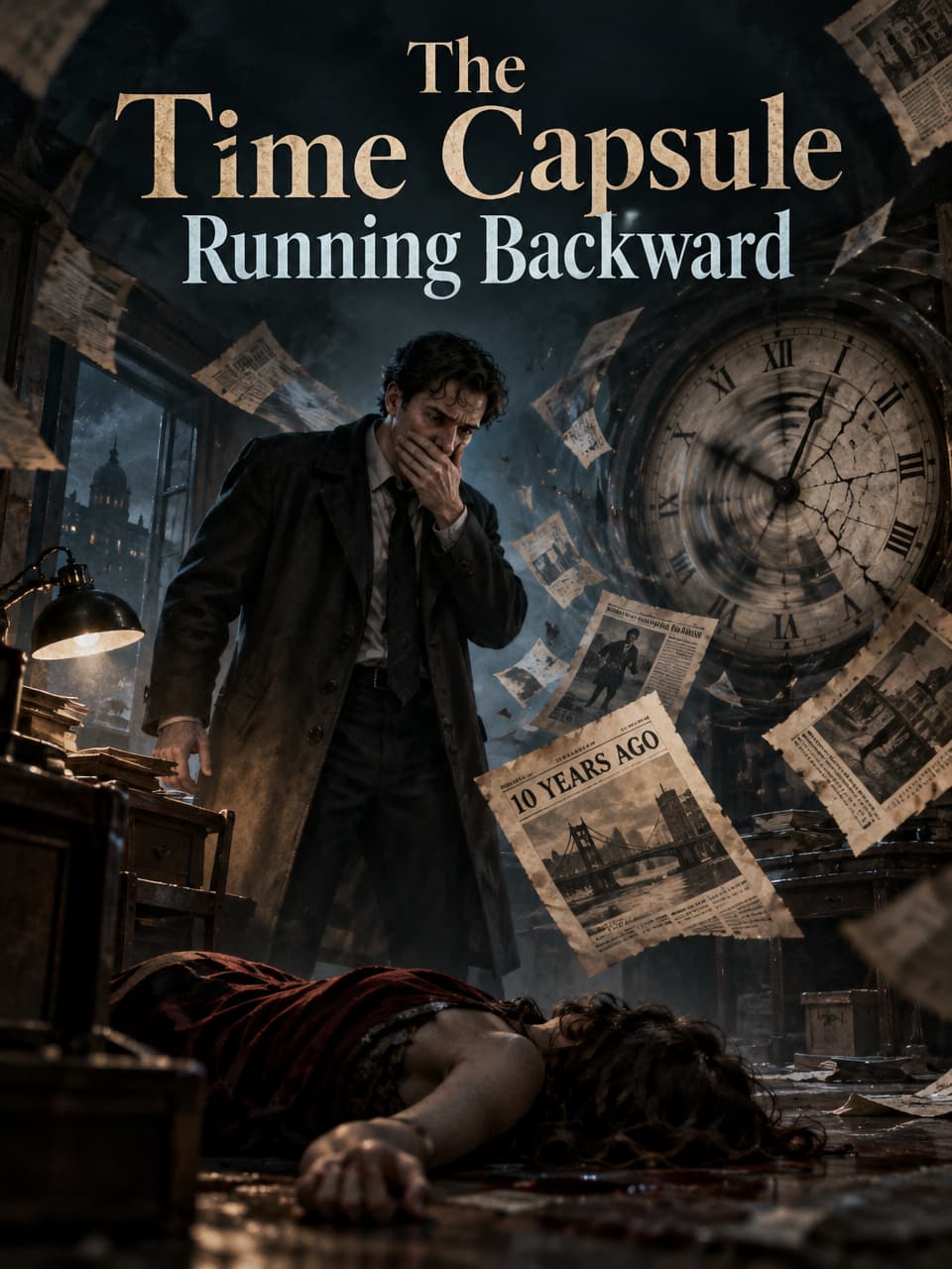 Cover of The Time Capsule Running Backward by Nolan Northam