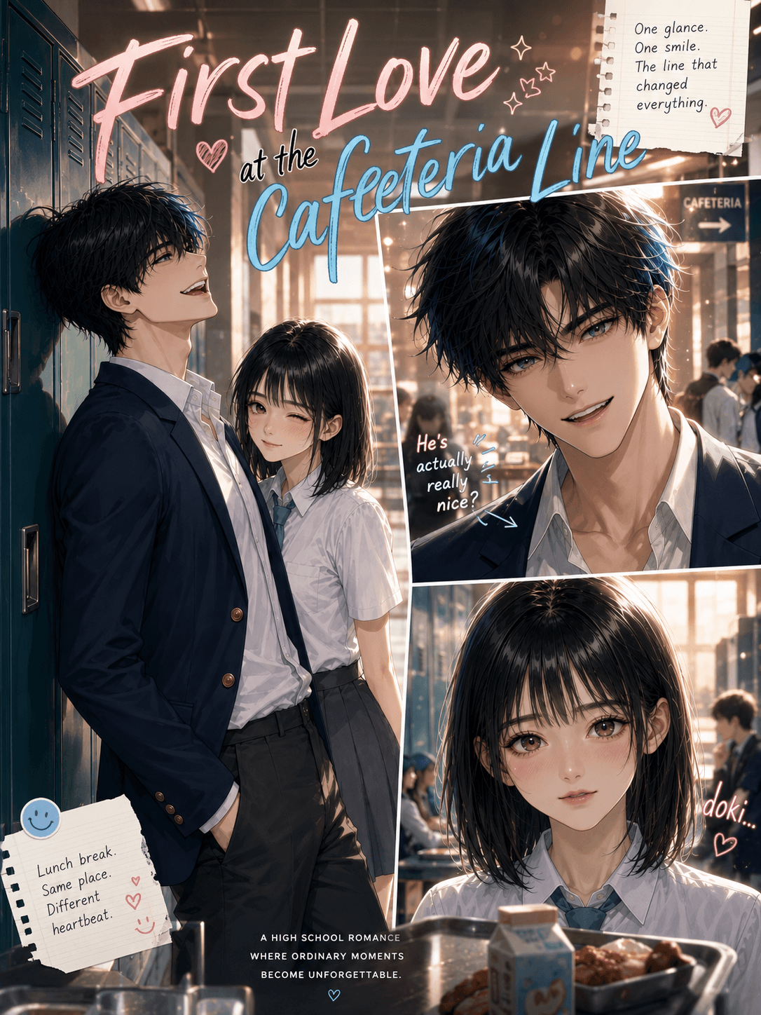 Cover of First Love at the Cafeteria Line