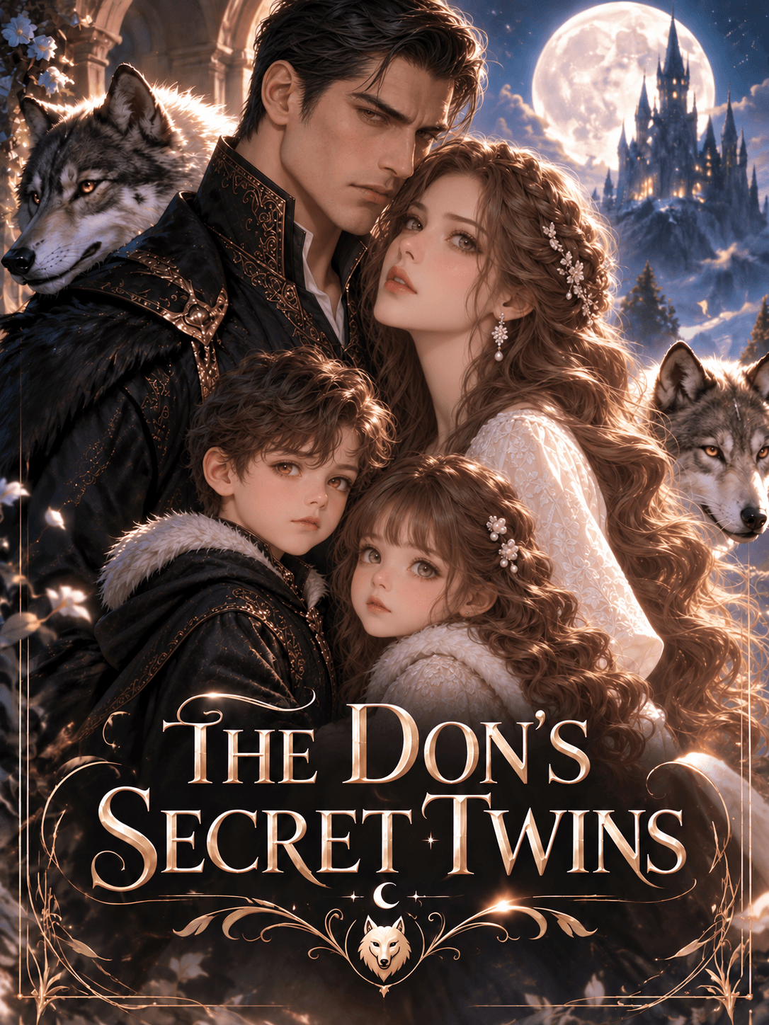 Cover of The Don's Secret Twins by Luna Vale