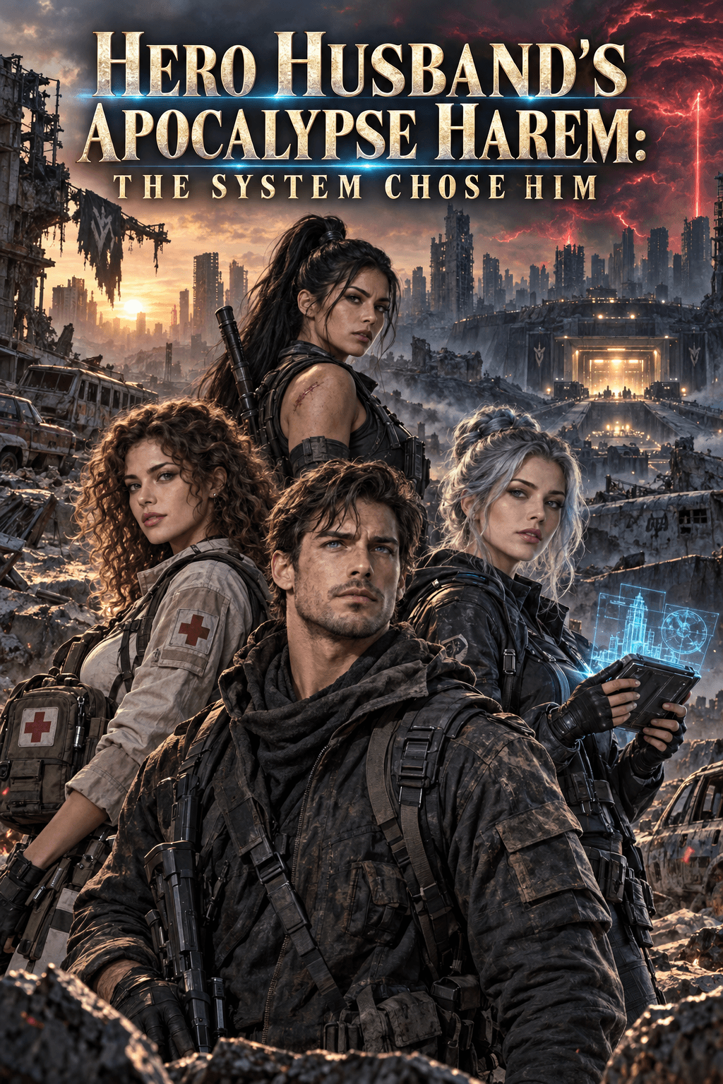 Cover of HERO HUSBAND’S APOCALYPSE HAREM: THE SYSTEM CHOSE HIM by Lucy Smith