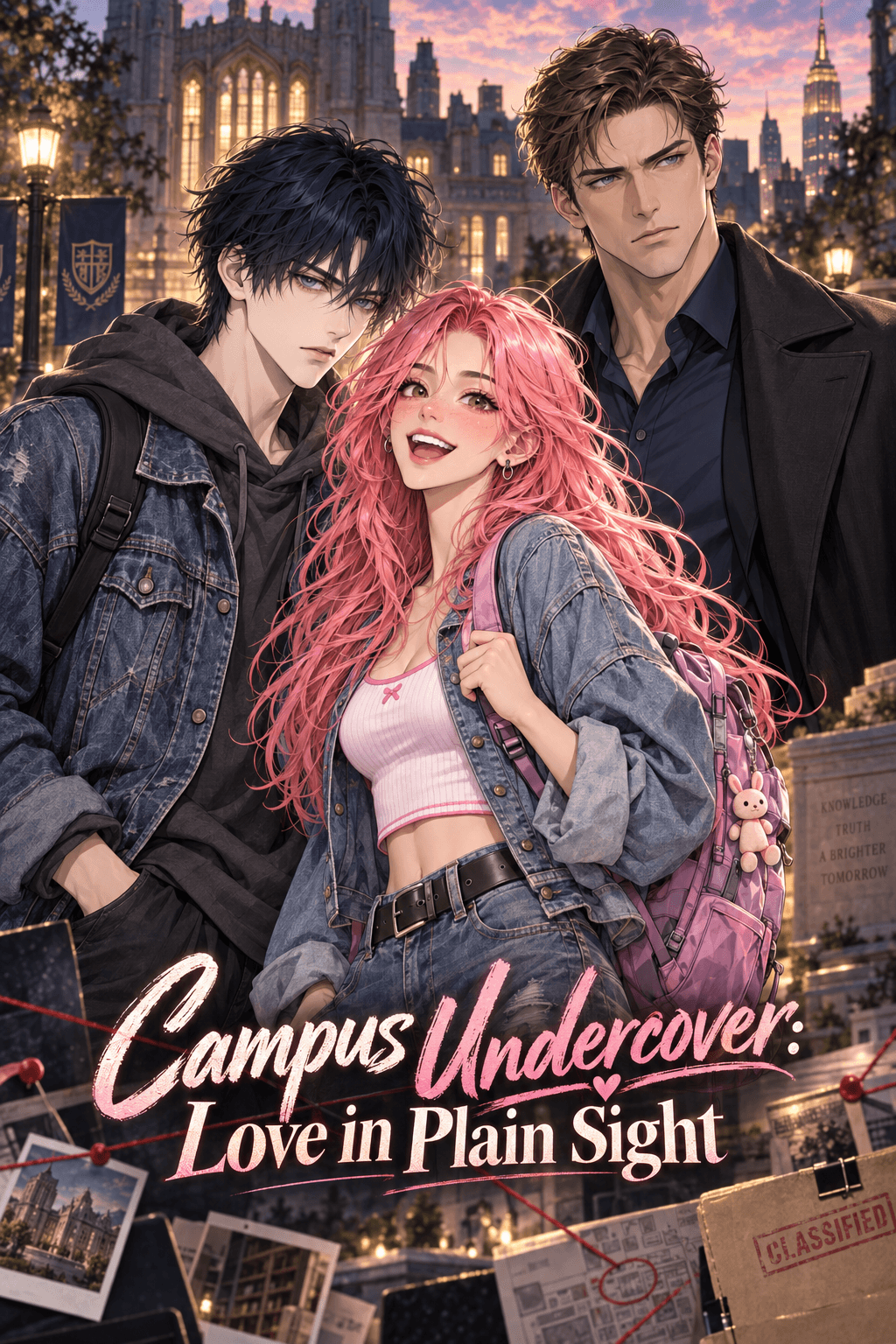 Cover of Campus Undercover: Love in Plain Sight by Violet
