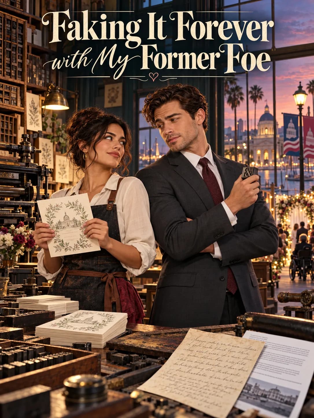 Cover of Faking It Forever with My Former Foe by Luna Vale