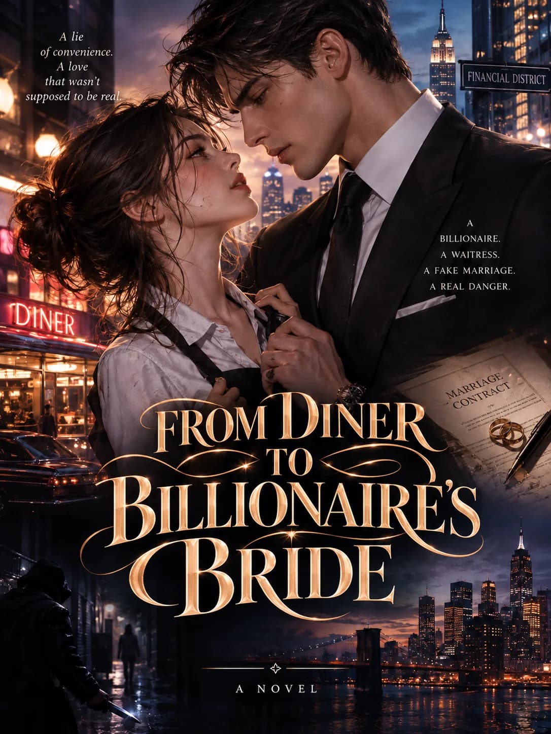 Cover of FROM DINER TO BILLIONAIRE'S BRIDE by Kate